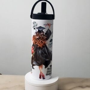 Graduation Themed Tumbler with Handle